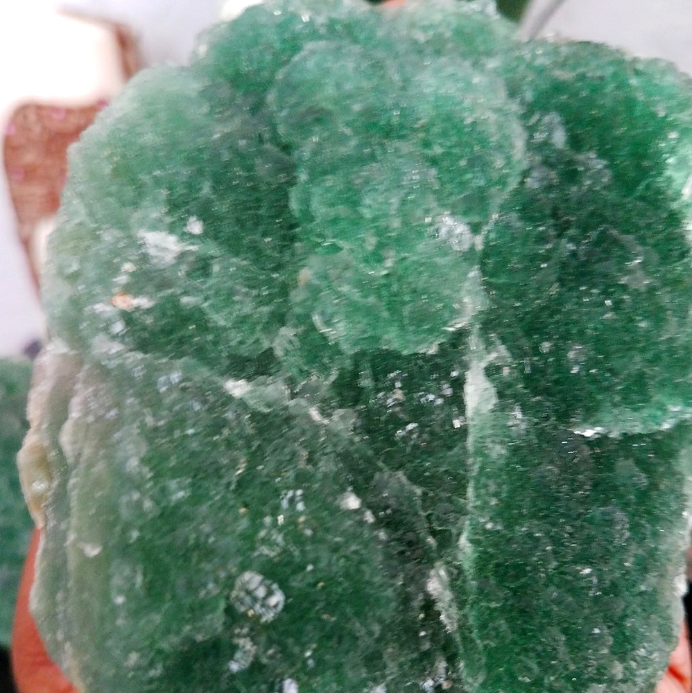 XL Green Fluorite Crystal cluster